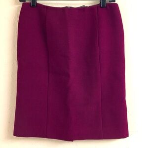 Miu Miu Wool Pencil Mini Skirt Size 38/2 Purple Red Classic Office Workwear